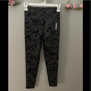 Gymshark Camo Leggings Black S NWT